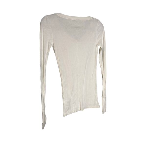 Y2k Aeropostale tight fitted logo Henley white - Picture 6 of 6